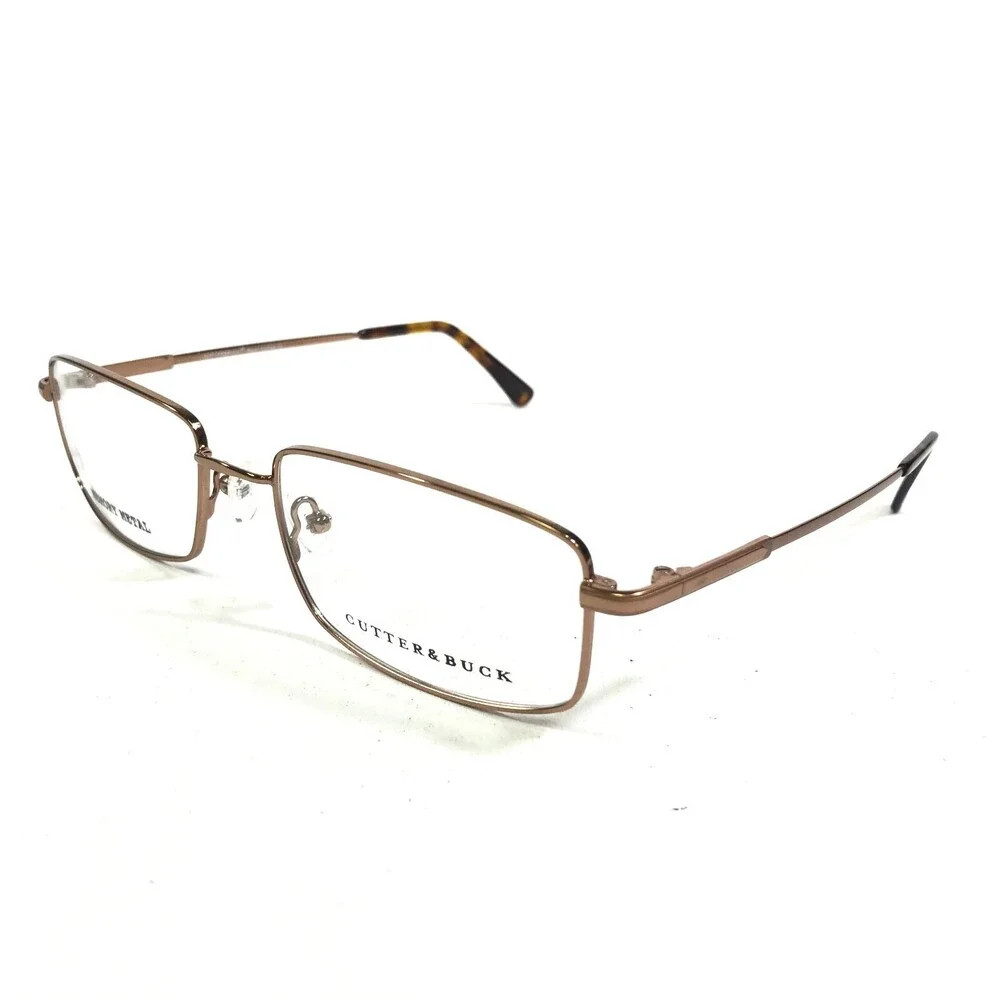 Cutter & Buck Eyeglasses Frames Quail Hollow BROWN Rectangular 56-18-145